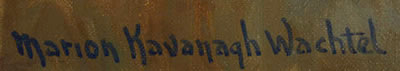 This is one of the Marion Wachtel signatures used on original works of art by Marion Wachtel.